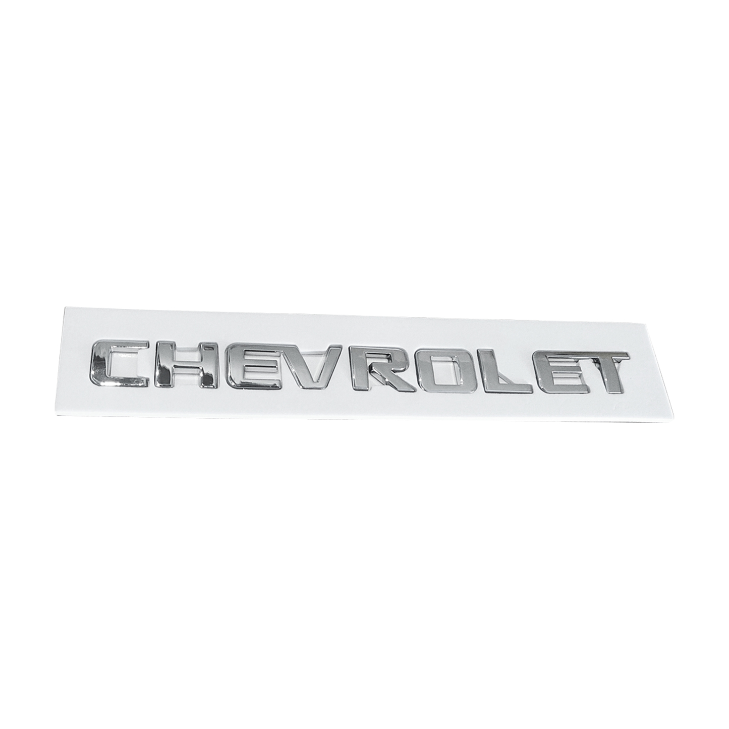 1Pc Silverado Tahoe Suburban Plastic Rear Tailgate Letter Gloss Silver Chevrolet