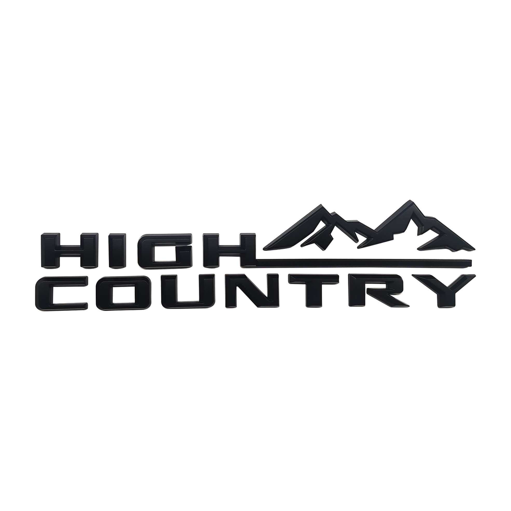 3PCS 2019-2023 Silverado Plastics High Country Fender Letter Matte Black Chevrolet 