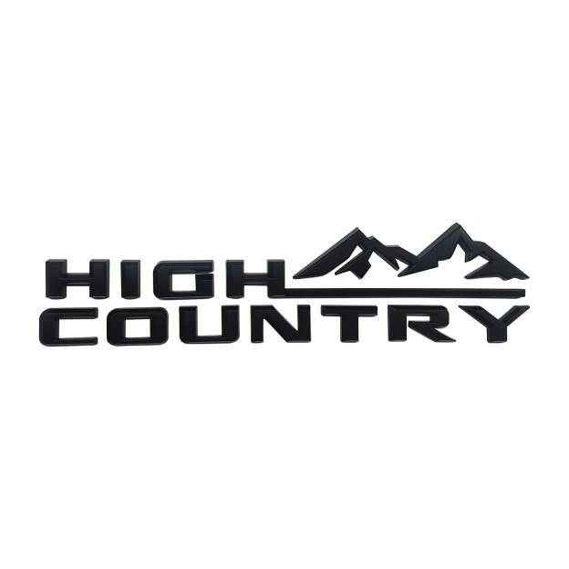 3PCS 2019-2023 Silverado Plastics High Country Fender Letter Matte Black Chevrolet 