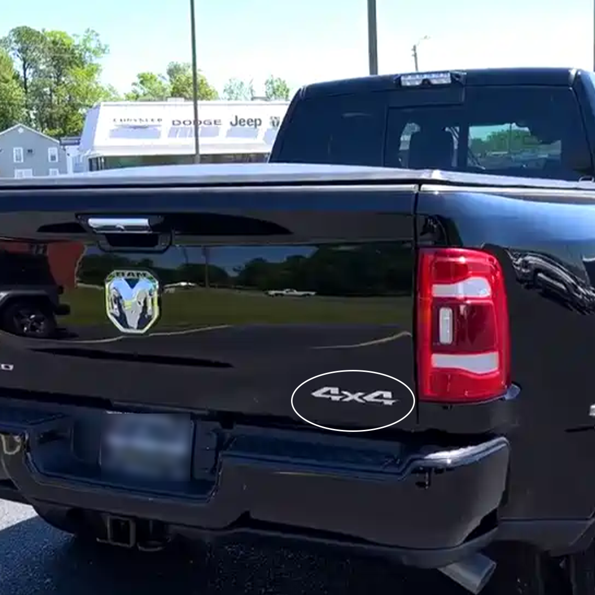 2019-2026 Ram 1500 2500 3500 ABS 4X4 Tailgate Badge Chrome Dodge Rear Trunk Decal Nameplate