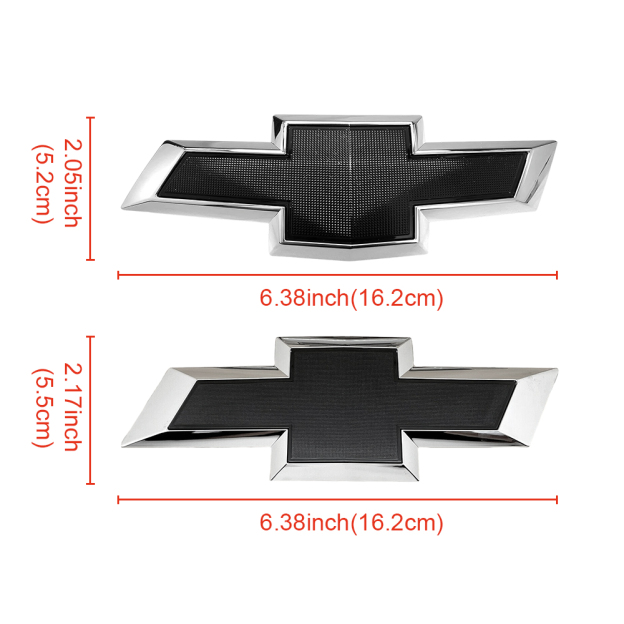 2PCS 2016-2024 Camaro Plastic Front Grille Emblem Chrome Black Chevrolet 84219485 23269466 23216040