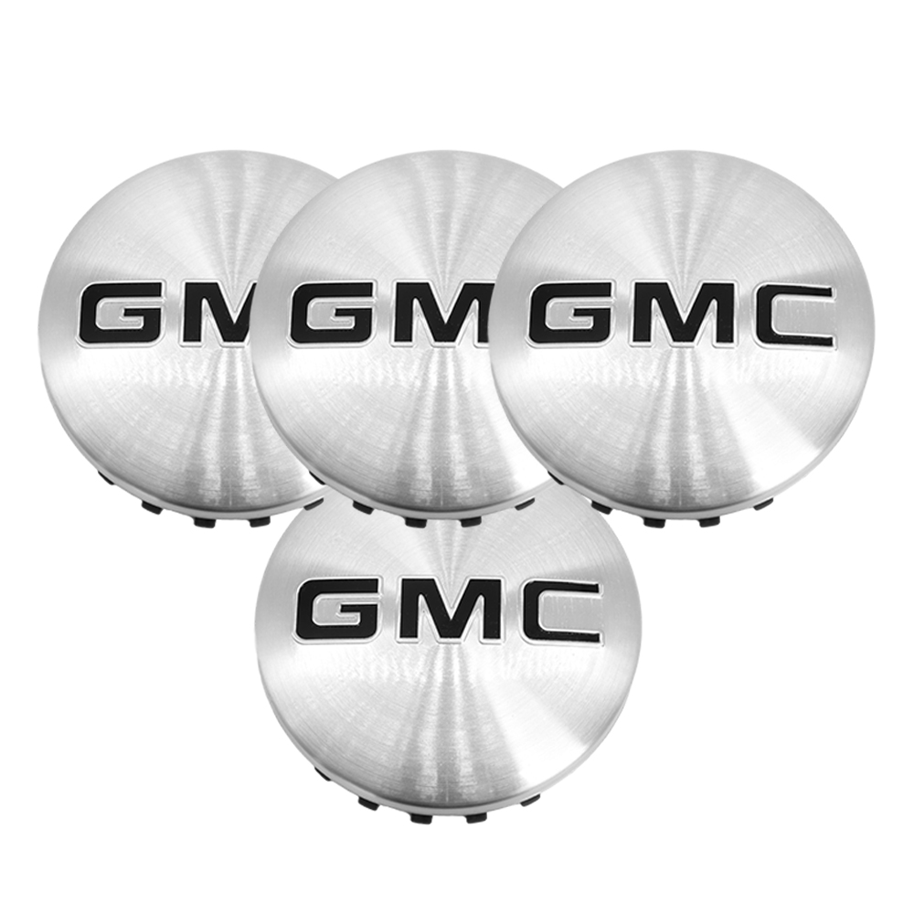 4Pcs 2014-2017 Sierra Yukon Denali Plastic Wheel Center Cap Matte Silver Black 83mm GMC 22837060