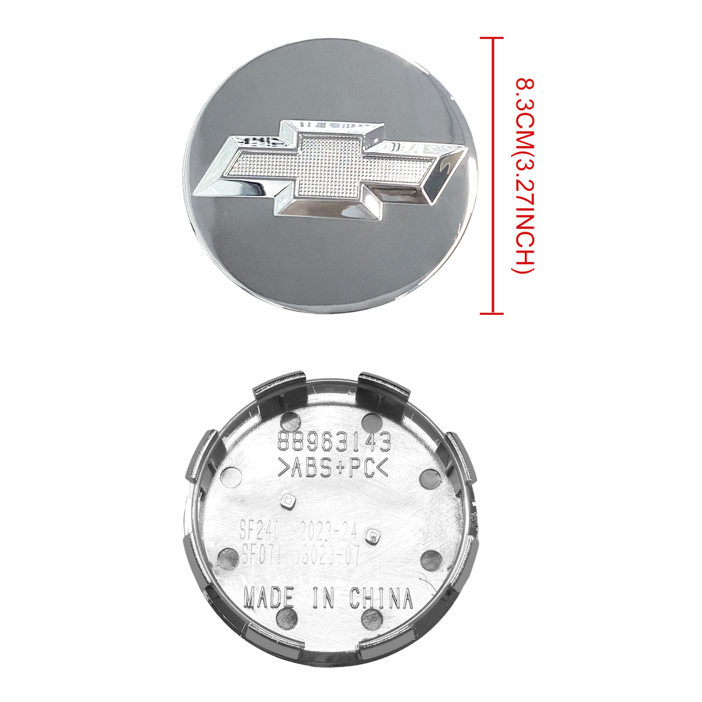 4Pcs 2014-2019 Silverado Suburban Tahoe Plastic Wheel Center Caps Chrome Chevrolet 83mm