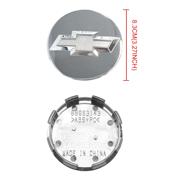 4Pcs 2014-2019 Silverado Suburban Tahoe Plastic Wheel Center Caps Chrome Chevrolet 83mm