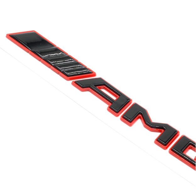 For AMG C63 CL 63 E63 S63 S65 SLK 55 SLS ABS Rear Trunk Letters 3D Sticker Sport Black Red Mercedes-Benz