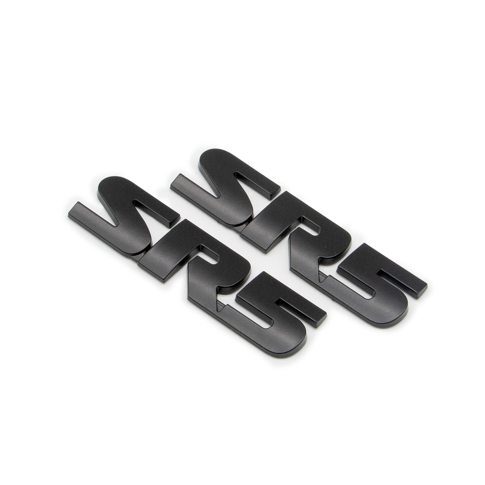 2PCS Tacoma Tundra Sequoia 4Runner ABS Plastic SR5 Letter Side Door Fender Matte Black Toyota 75455-0C050