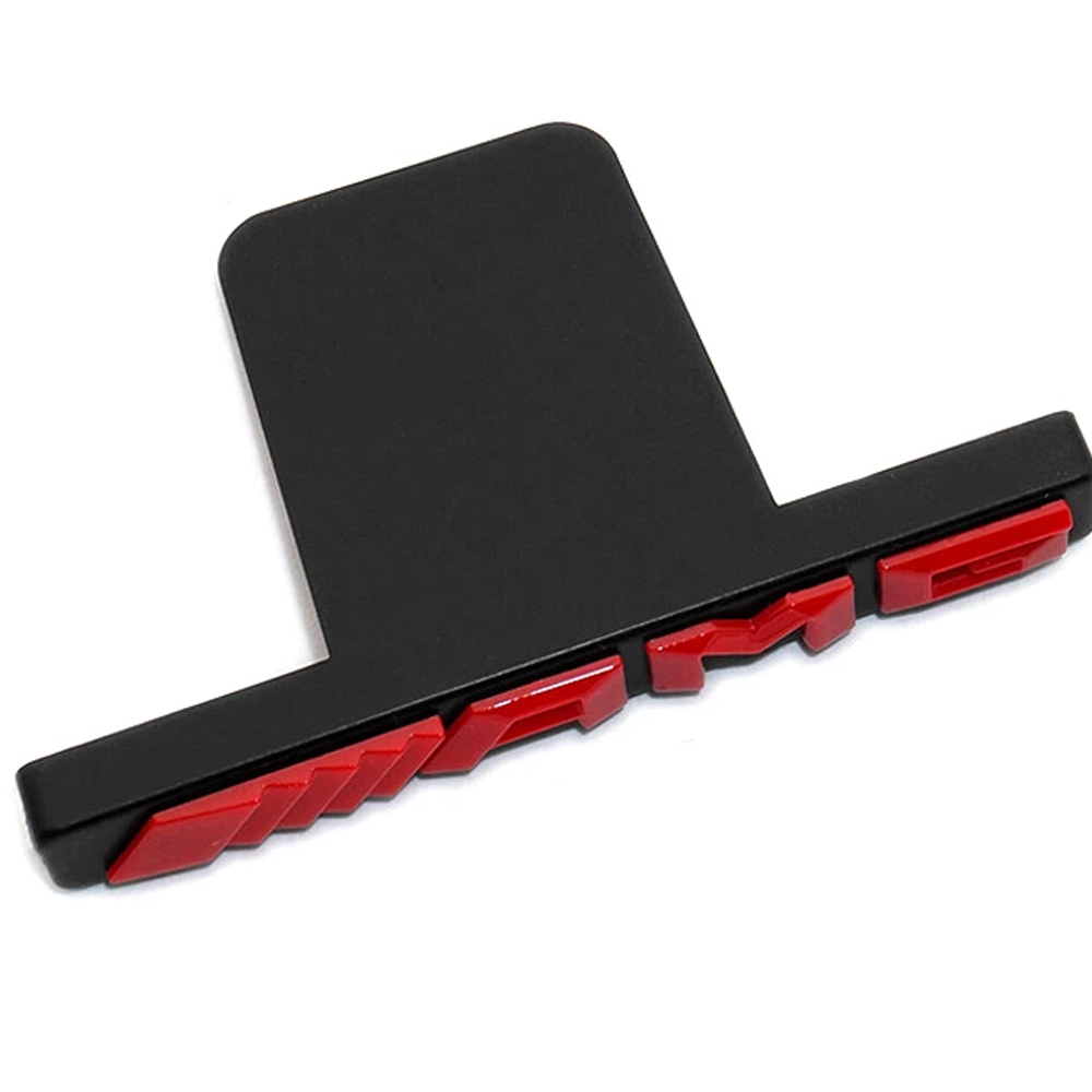 For AMG A C E S SLSLK ML GL CLS GLA GLC GLK GT PanAmericana ABS Front Grille Badge Red Black Mercedes Benz A 205 817 42 01