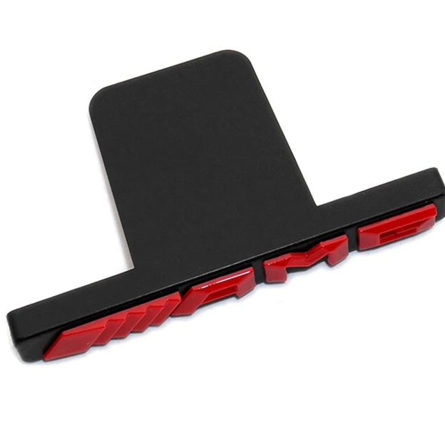 For AMG A C E S SLSLK ML GL CLS GLA GLC GLK GT PanAmericana ABS Front Grille Badge Red Black Mercedes Benz A 205 817 42 01