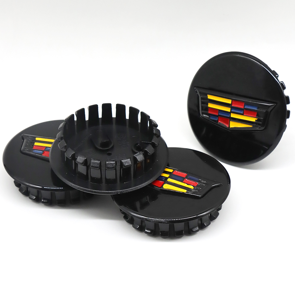 4Pcs ATS CT6 CTS XTS XT4 XT5 Plastic Wheel Center Caps Rim Black Colored Cadillac 66mm 9595439