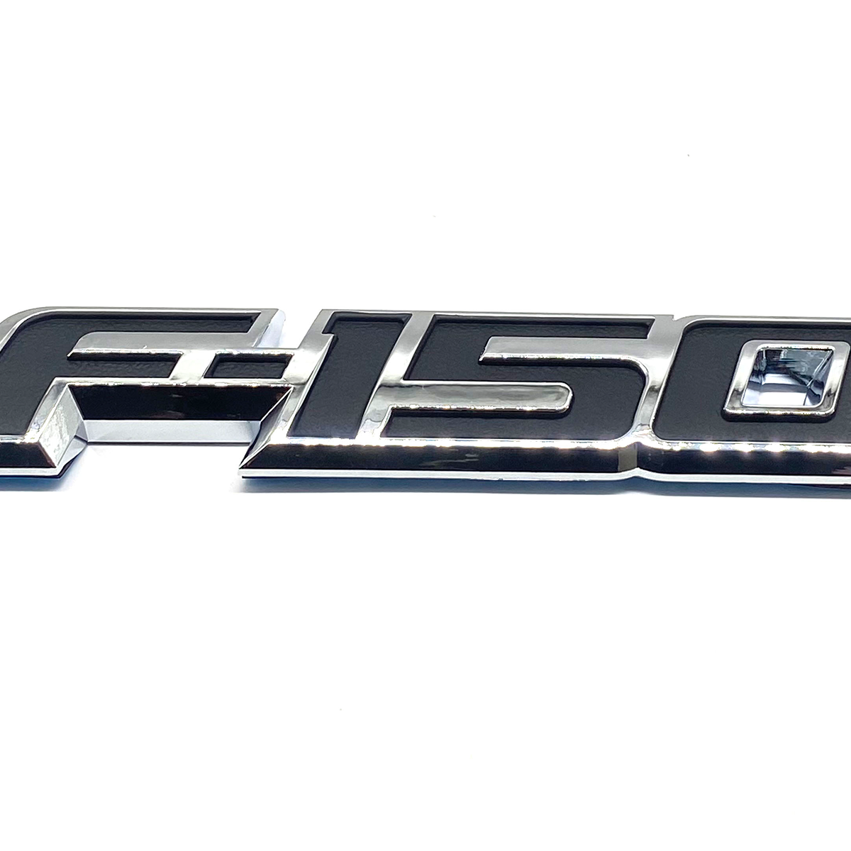 2009-2014 F-150 XLT Raptor Rear Tailgate Badge ABS Black Chrome Ford Trunk Lid Inserts Self-Adhesive Nameplate