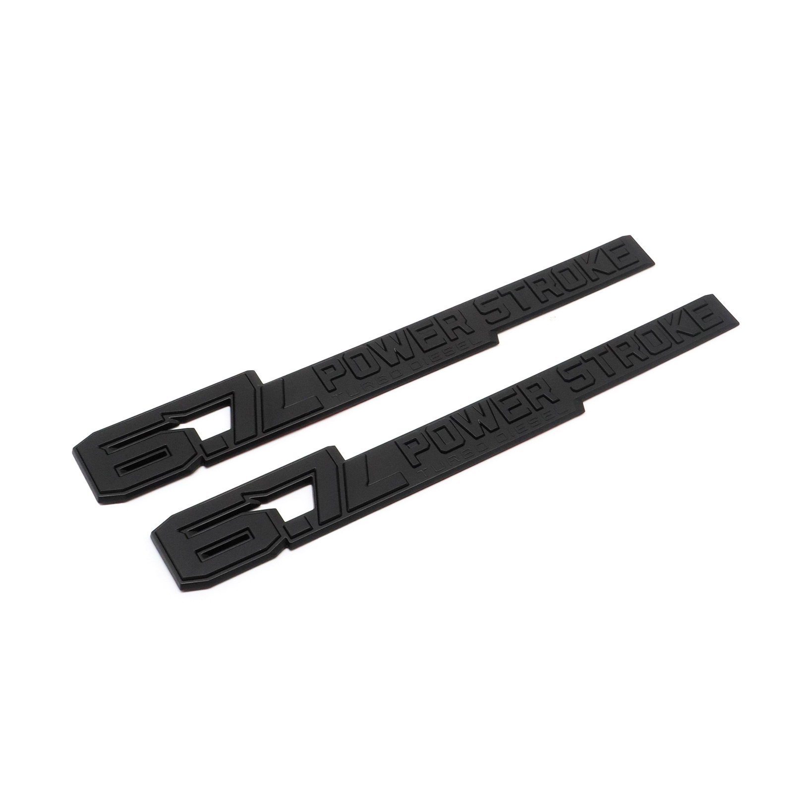 2017-2026 F-250 F-350 F-450 F-550 Super Duty Fender Badge ABS Matte Black Ford Self-Adhesive Decal Nameplate