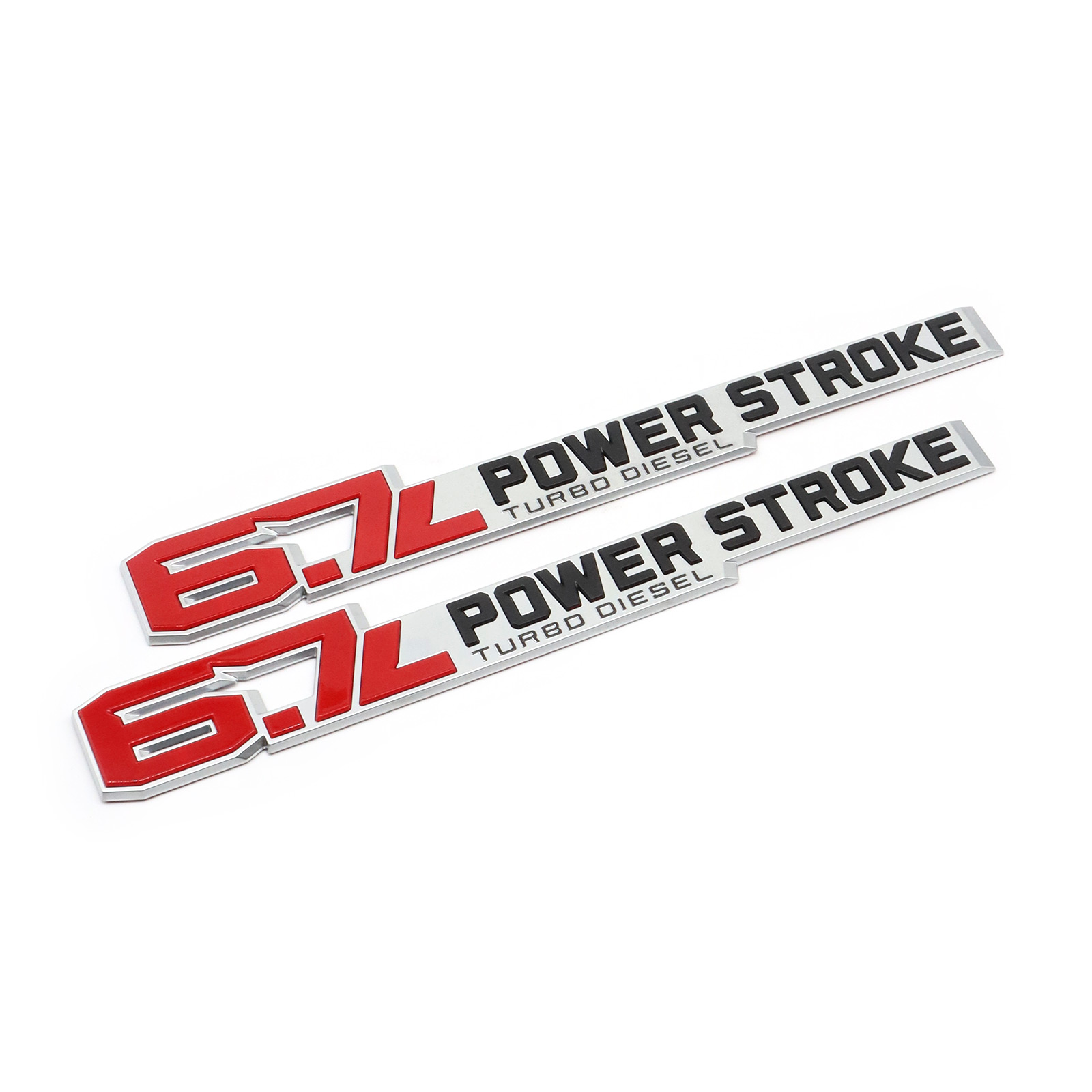 2017-2026 F-250 F-350 F-450 F-550 Super Duty Fender Badge ABS Red Black Ford Self-Adhesive Decal Nameplate