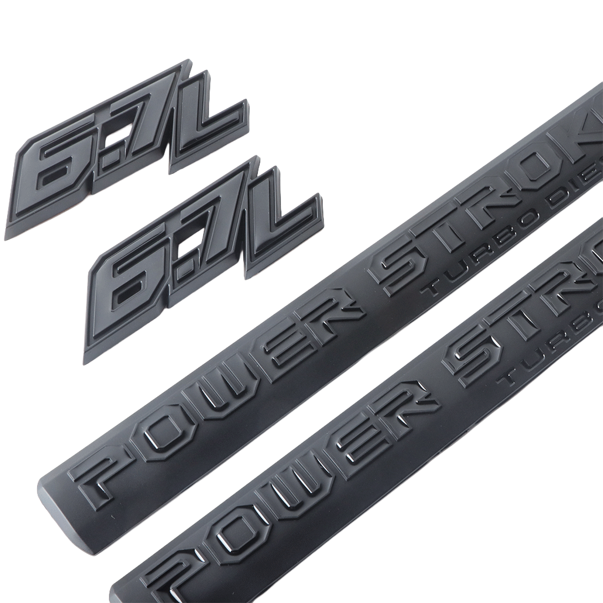 2017-2026 F-250 F-350 F-450 F-550 Super Duty Fender Badge ABS Black Ford Self-Adhesive Decal Nameplate