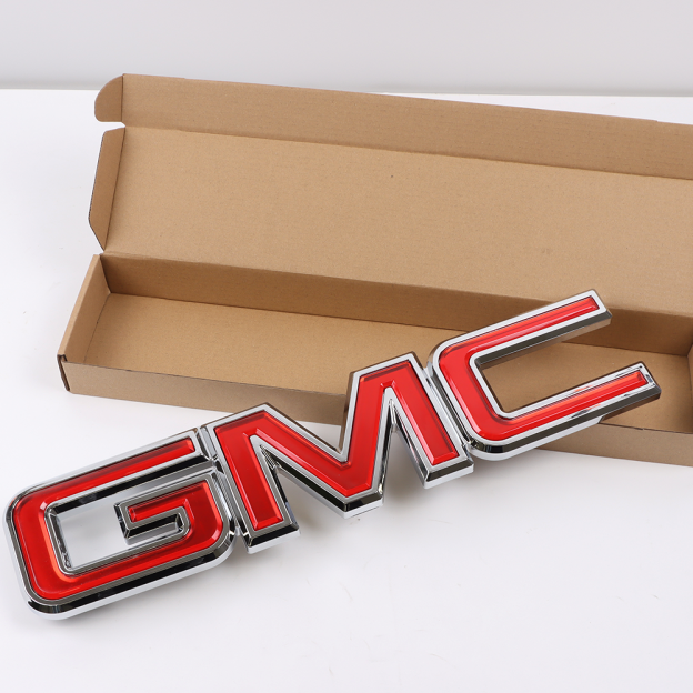 1Pc 2007-2013 Sierra 1500 2500HD 3500HD Plastic Front Grille Insert Emblem Gloss Red 22761795 GMC
