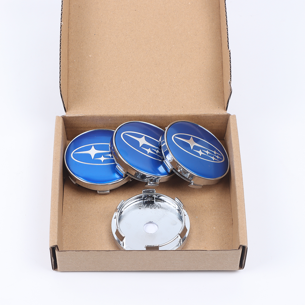 4Pcs Forester Crosstrek ABS Plastic Wheel Center Caps Rim Gloss Blue 28821SA030 Subaru