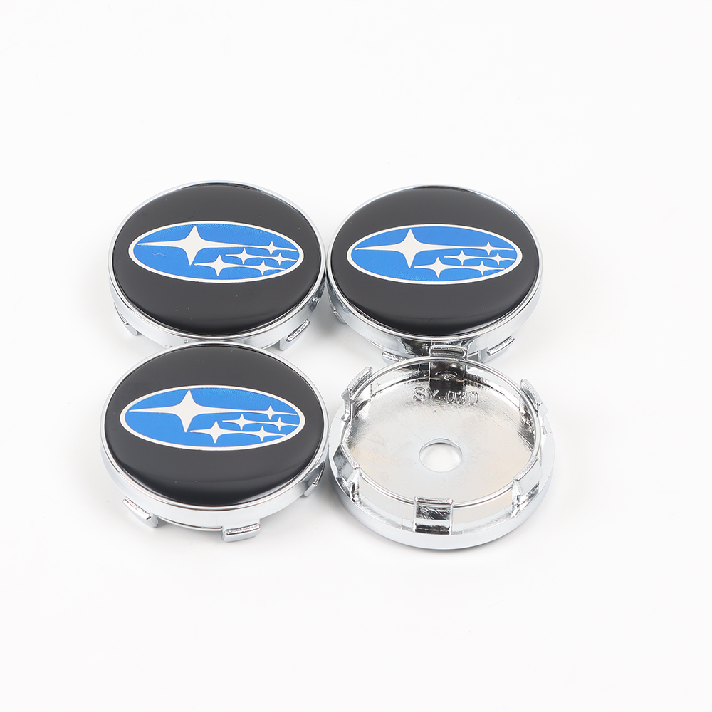 4Pcs 2014-2016 Forester Crosstrek ABS Plastic Wheel Center Caps Rim Black Blue 28821SA030 Subaru