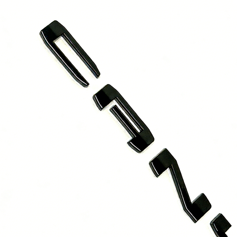 1Pc 2023-2024 Canyon ABS Plastic Middle Liftgate Letters Gloss Black CMC