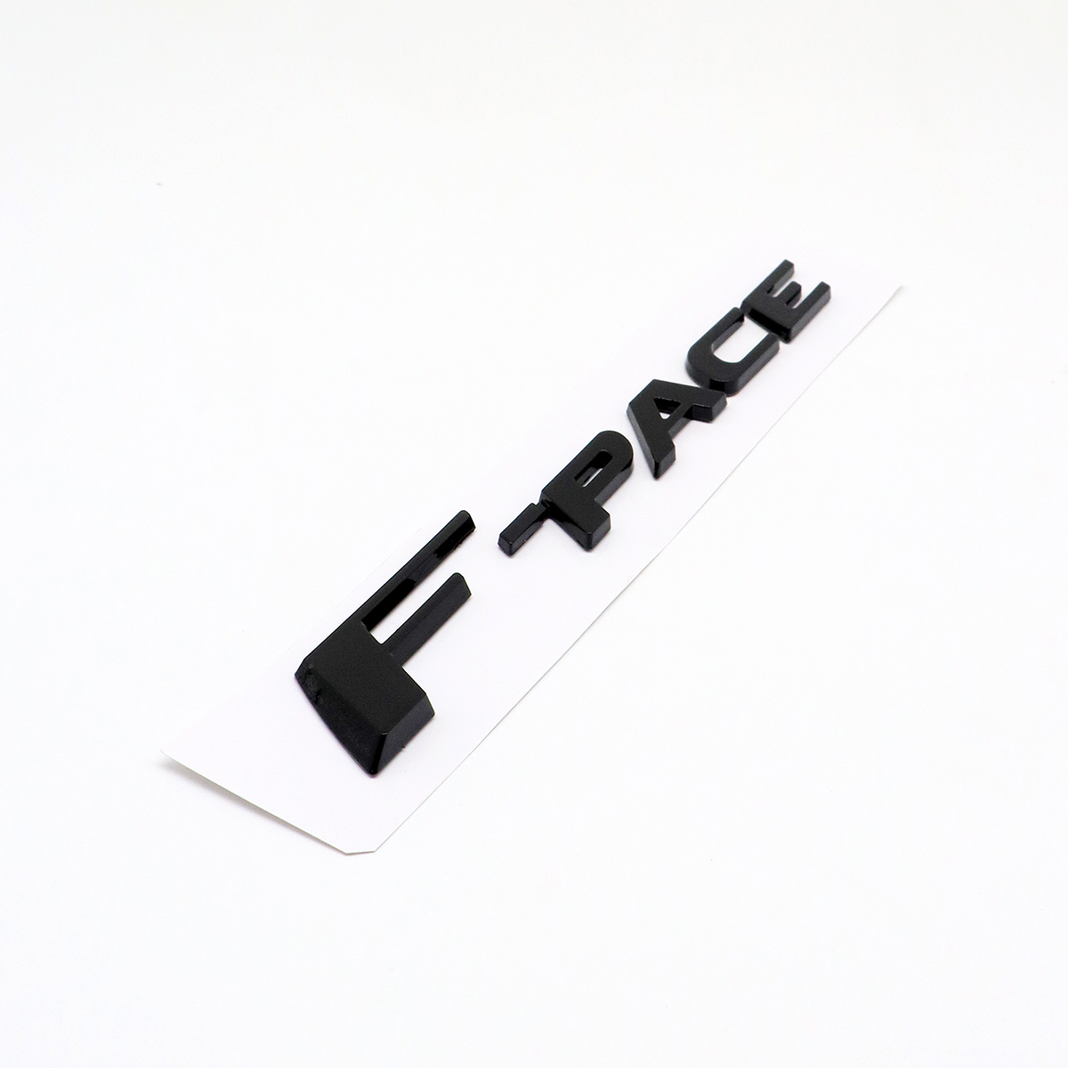 2017-2020 F-PACE Tailgate Badge ABS Matte Black Jaguar Self-Adhesive Decal Nameplate