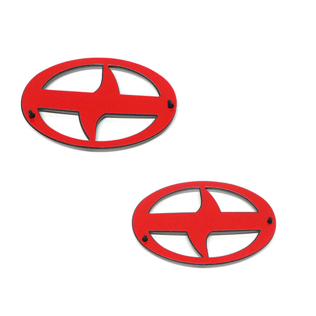 2pcs 2012-2016 FRS FR-S Front & Rear Badge Nameplate Emblem Matte Black Toyota