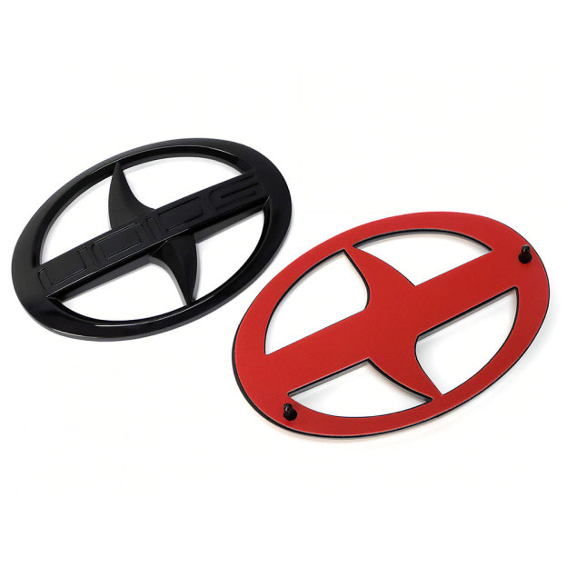 2pcs 2012-2016 FRS FR-S Front & Rear Badge Nameplate Emblem Gloss Black Toyota