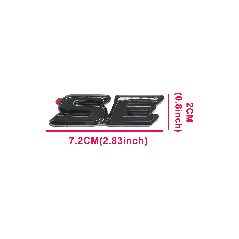 3PCS 2018-2024 CAMRY SE Emblem Overlay Gloss Black Rear Cover Toyota 