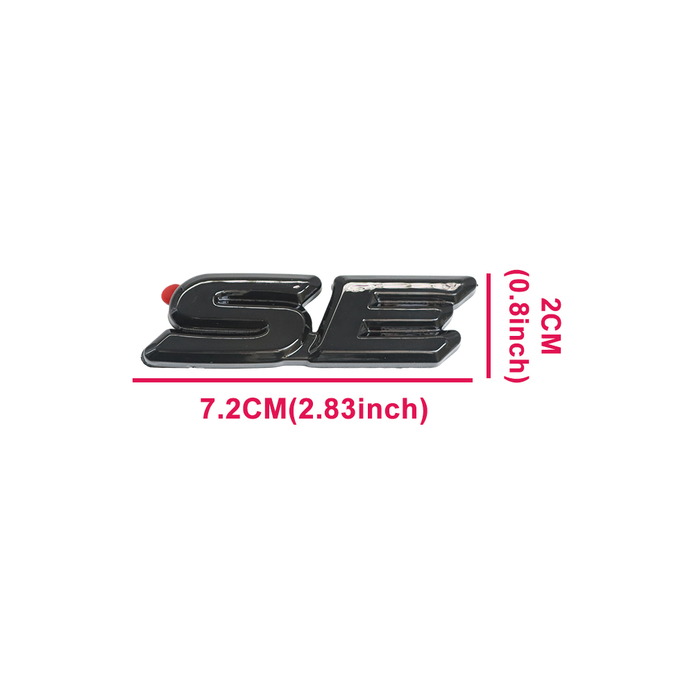 3PCS 2018-2024 CAMRY SE Emblem Overlay Gloss Black Rear Cover Toyota 