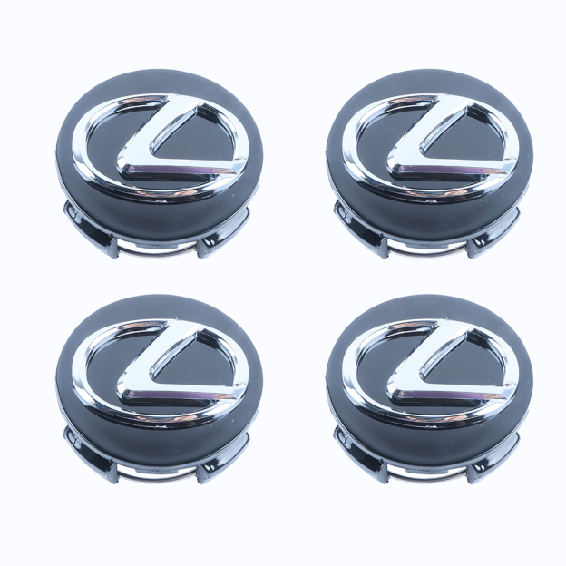 4PCS 2006-2011 For IS250 IS350 GS350 GS430 GS450H ABS Wheel Center Hub Caps 62mm Gloss Black Lexus 42603-30590