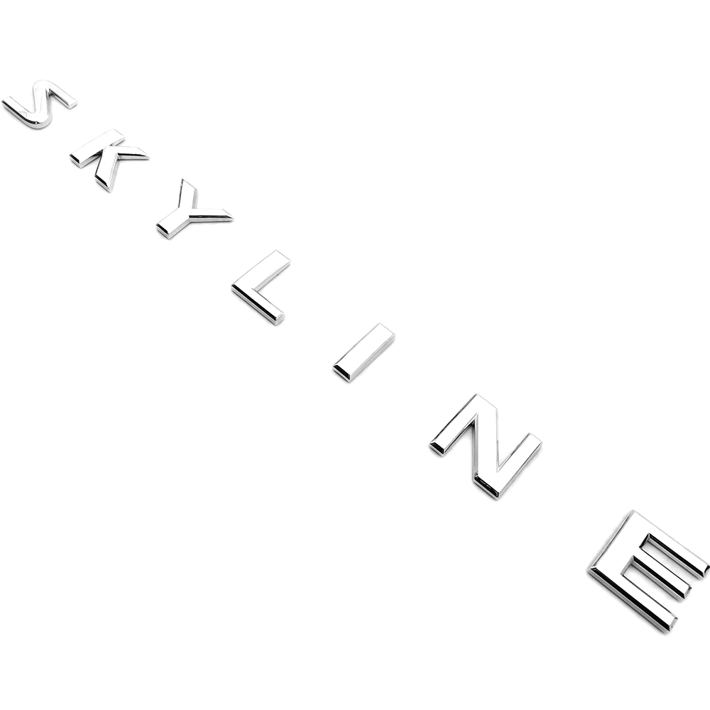 For 1982-2024 Nissan 1990-2024 Infiniti Skyline JDM ABS Rear Trunk Lid Letter Nameplate Chrome Infiniti 84895-JL00A
