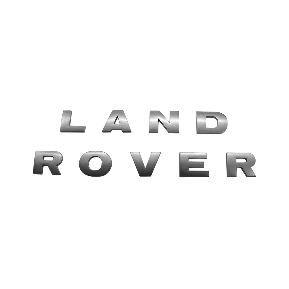 1pc 1989-2004 Land Rover Plastic Front Hood Letters Sticker Dark Gray Land Rover 