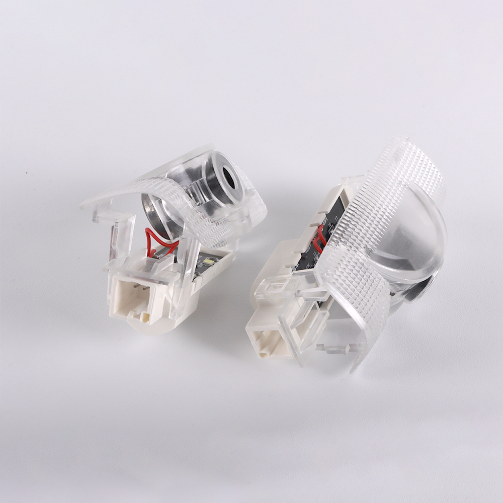 2PCS RC350 RC300 RC200T Quartz Glass Non-fading Ghost LED Door Step Courtesy Shadow Lights White Cold Lexus