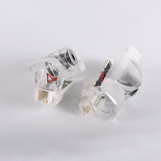 2PCS RC350 RC300 RC200T Quartz Glass Non-fading Ghost LED Door Step Courtesy Shadow Lights White Cold Lexus