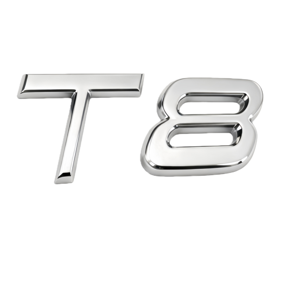 [Copy]2011-2022 S90 Chrome T8 Tailgate Letter Gloss Silver Volvo 32328061