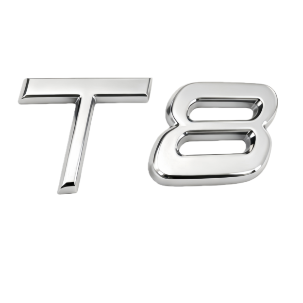 [Copy]2011-2022 S90 Chrome T8 Tailgate Letter Gloss Silver Volvo 32328061