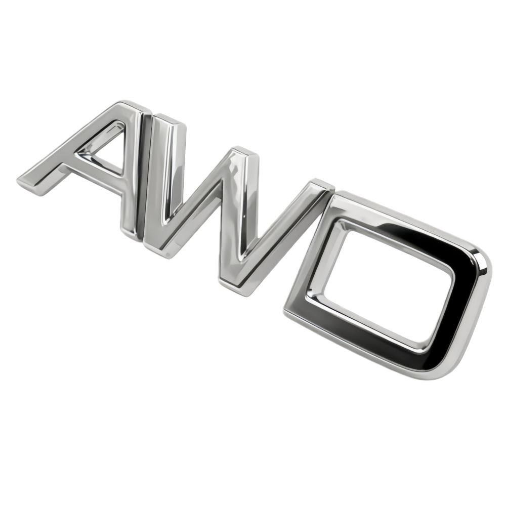 2011-2022 S90 Chrome AWD Tailgate Letter Gloss Silver Volvo 9157130