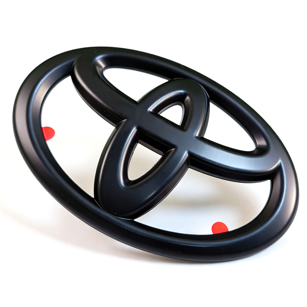 1pc 2022 -2025 Tundra Plastic Front Grille Emblem Overlay Matte Black Toyota PT948-34222-02