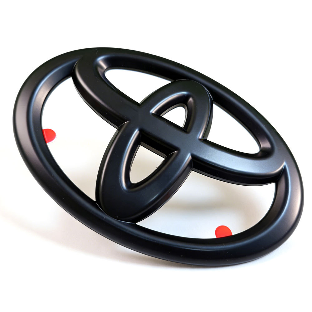 1pc 2022 -2025 Tundra Plastic Front Grille Emblem Overlay Matte Black Toyota PT948-34222-02