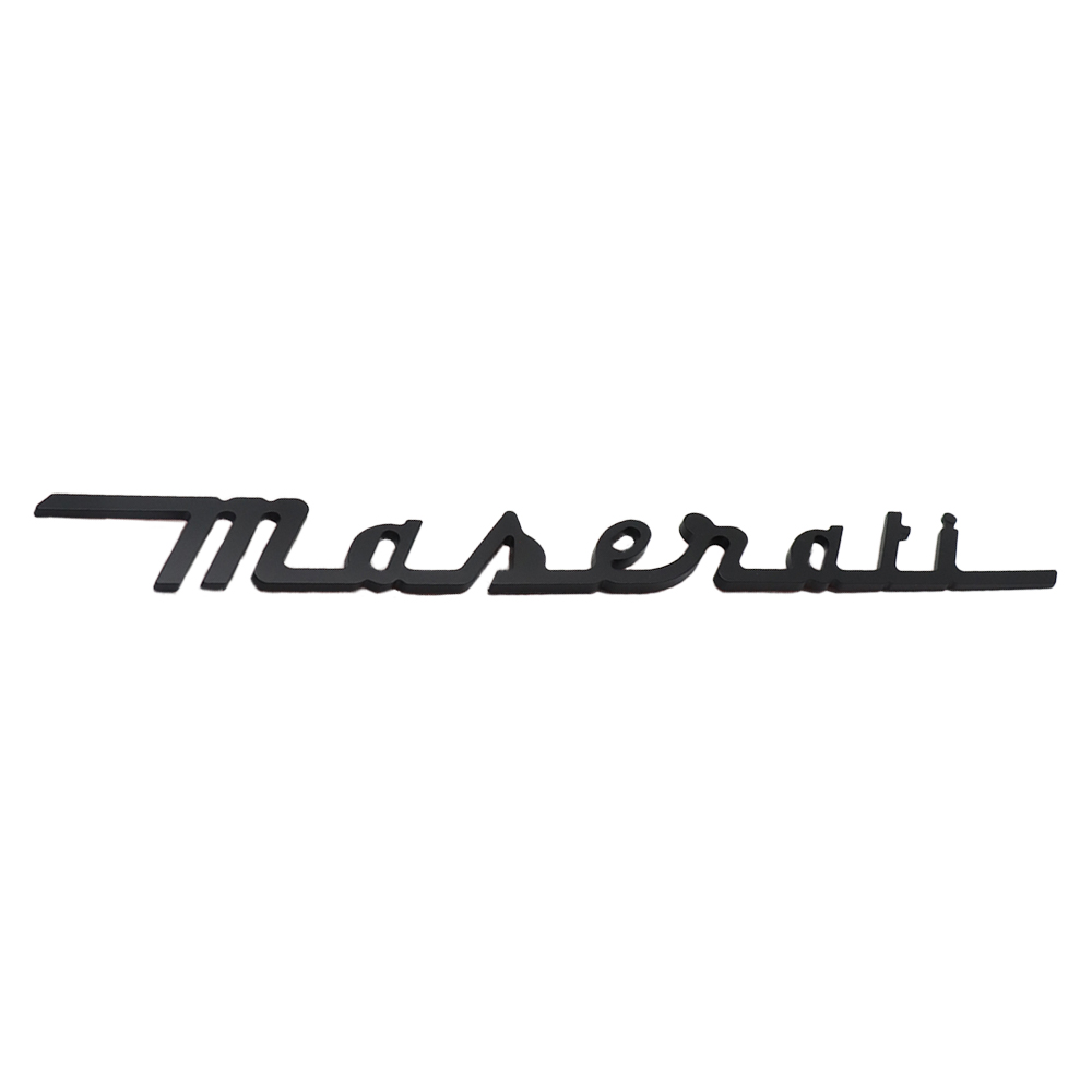 2015-2015 Maserati ABS Letter Logo Matte Black Tailgate Sticker 673001404