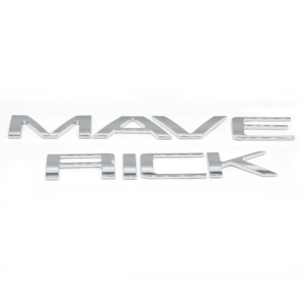 Ford MAVERICK 2022-2023 Letters Rear Tailgate Emblems Nameplate 3D Decal Sticker Gloss Chrome