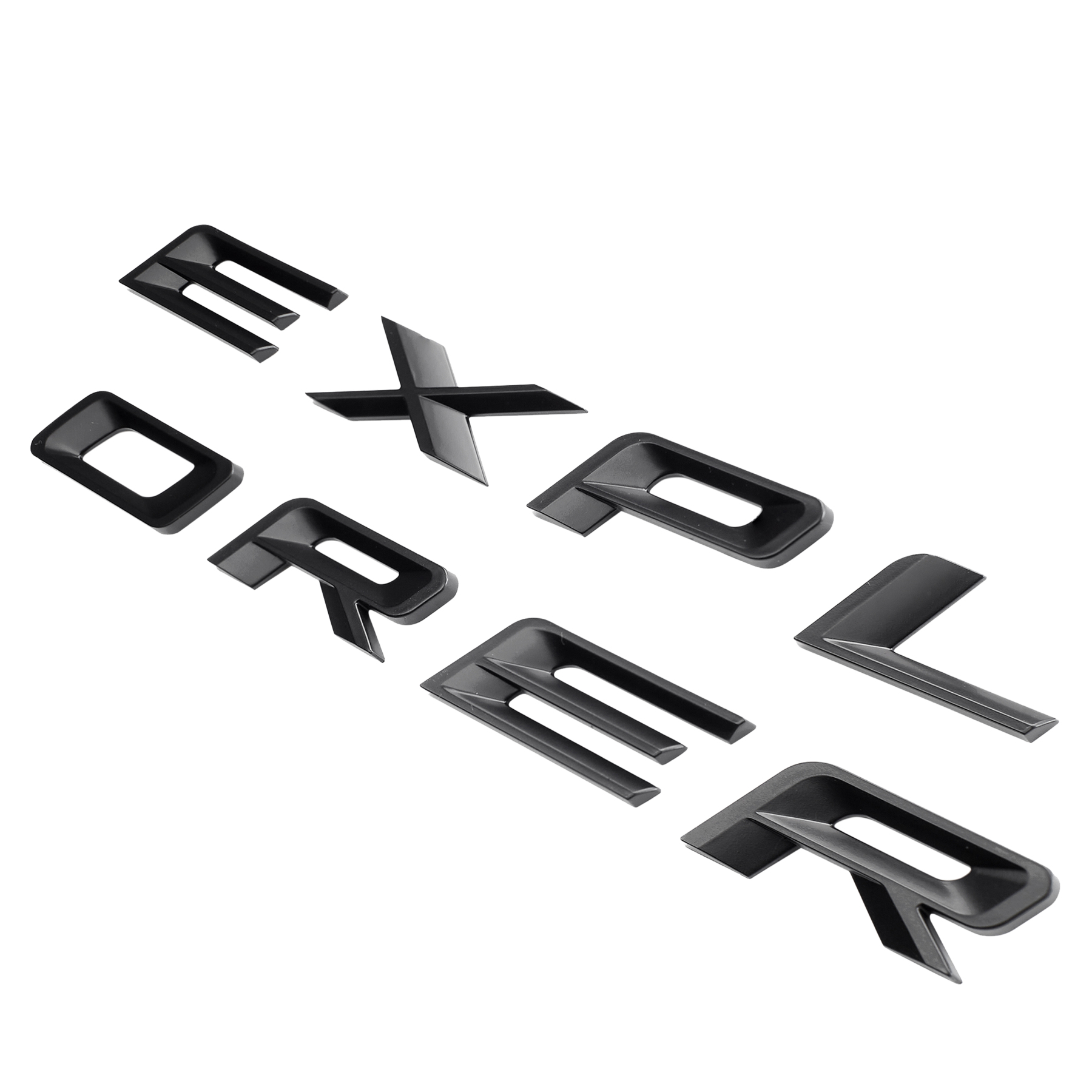  Ford Explorer 2019-2022 Front Hood or Rear Tailgate Letters Emblem Badge 3D Sticker Decal Gloss Black 