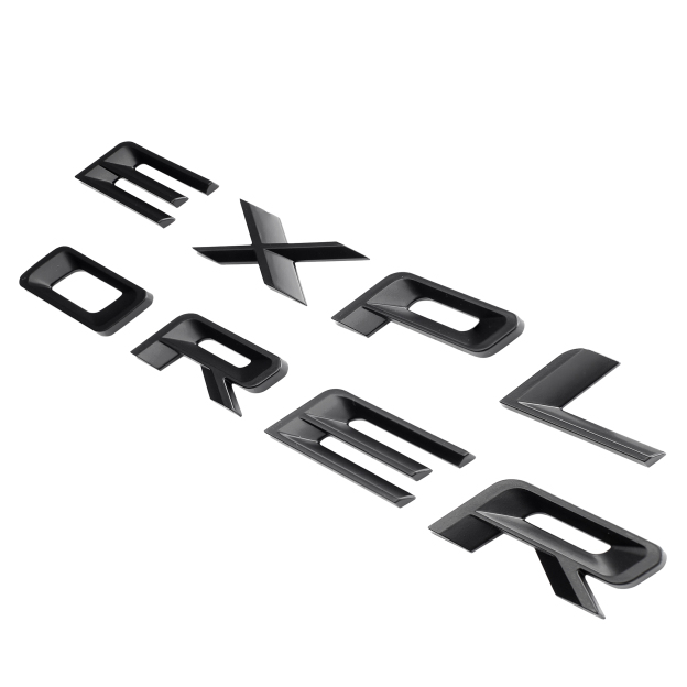  Ford Explorer 2019-2022 Front Hood or Rear Tailgate Letters Emblem Badge 3D Sticker Decal Gloss Black 