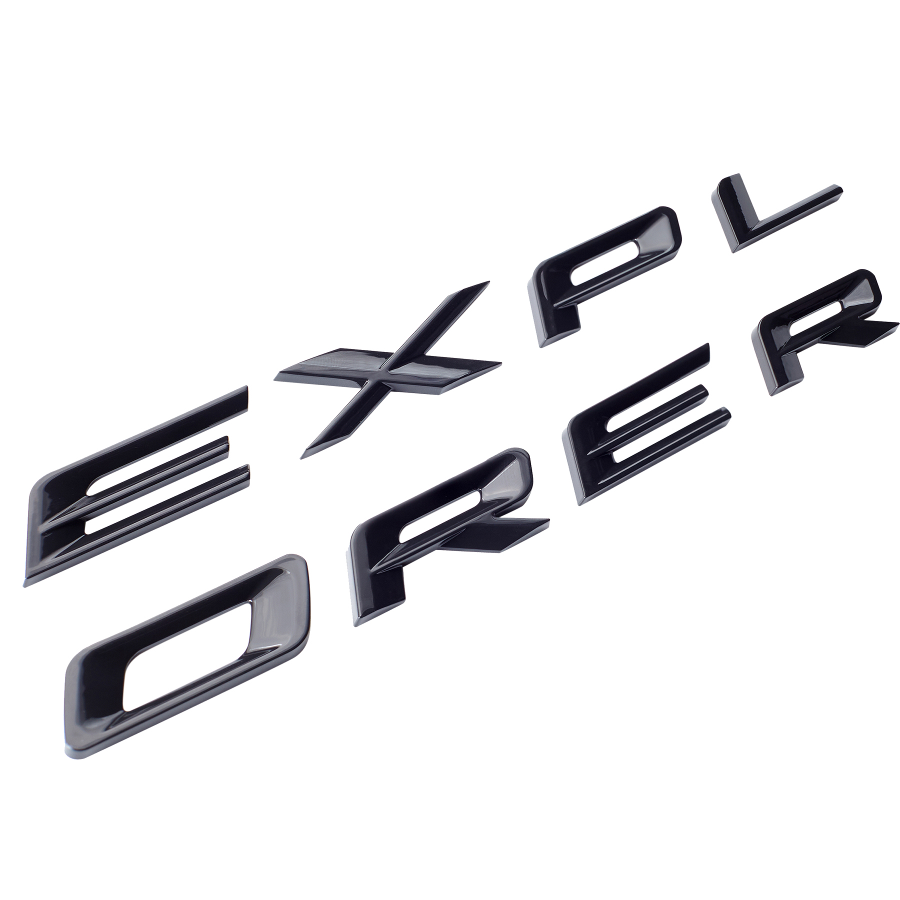  Ford Explorer 2019-2022 Front Hood or Rear Tailgate Letters Emblem Badge 3D Sticker Decal Gloss Black 
