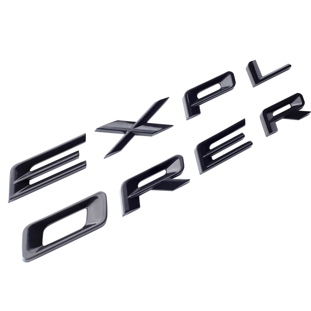  Ford Explorer 2019-2022 Front Hood or Rear Tailgate Letters Emblem Badge 3D Sticker Decal Gloss Black 