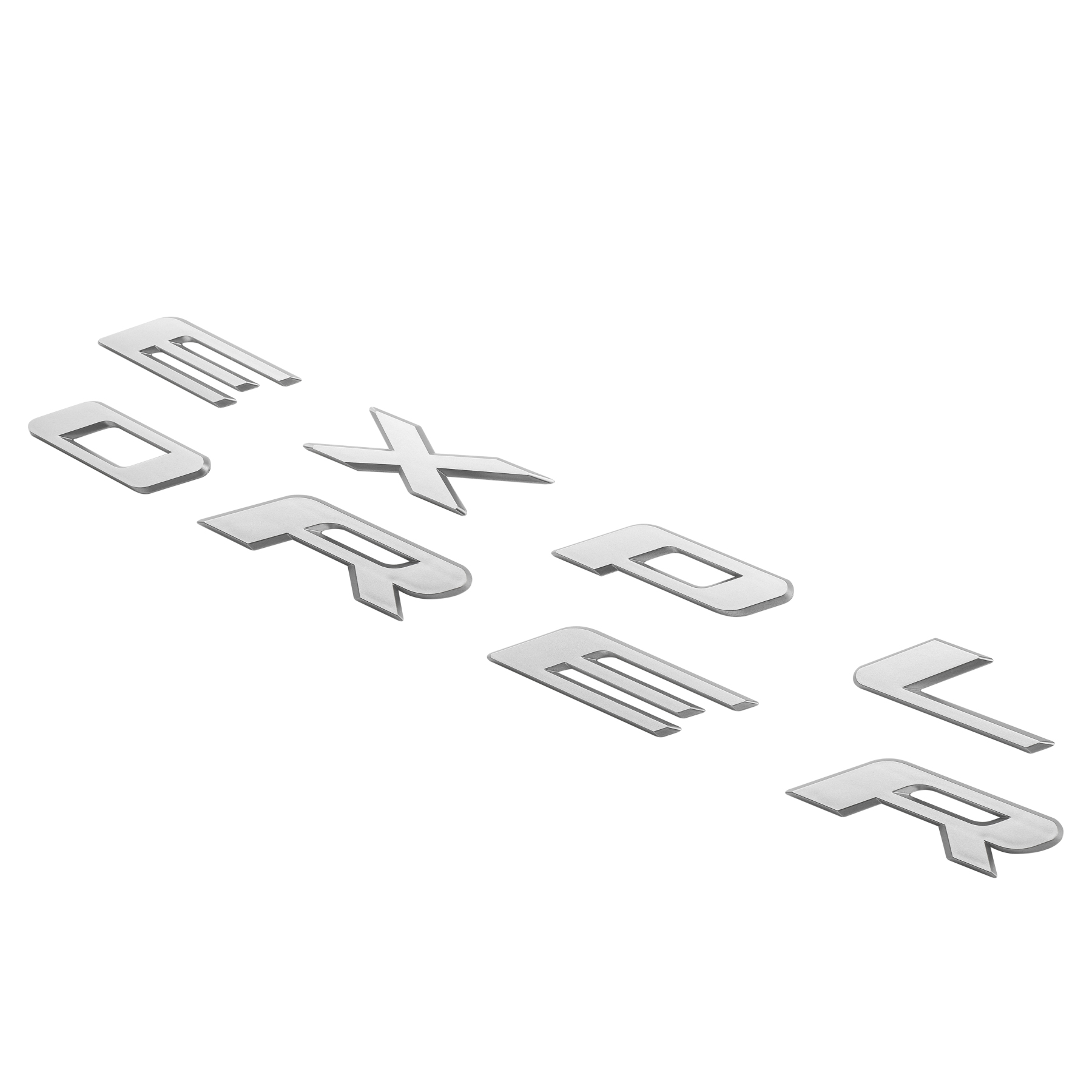 Ford Explorer 2011-2024 Front Hood Letters Emblems Badges 3D Raised Stickers Decals Matte Silver