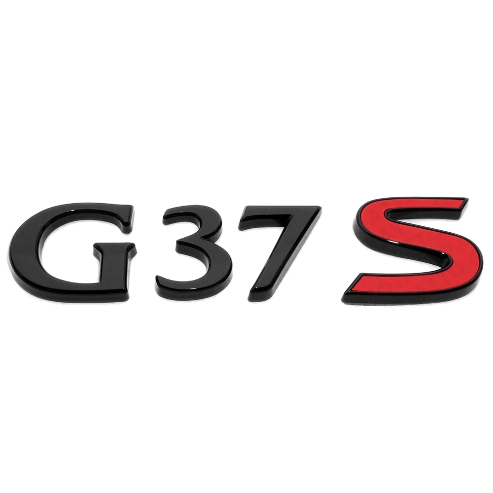 For 2008-2013 Infiniti G37S ABS Rear Liftgate Letter Nameplate Gloss Black Infiniti 84890-6HE0A
