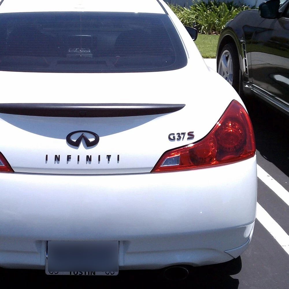 For 2008-2013 Infiniti G37S ABS Rear Liftgate Letter Nameplate Gloss Black Infiniti 84890-6HE0A