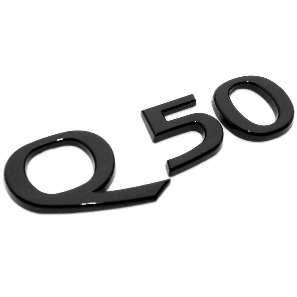 For 2014-2024 Infiniti Q50 ABS Rear Liftgate Letter Nameplate Gloss Black Infiniti 84890-6HE0A