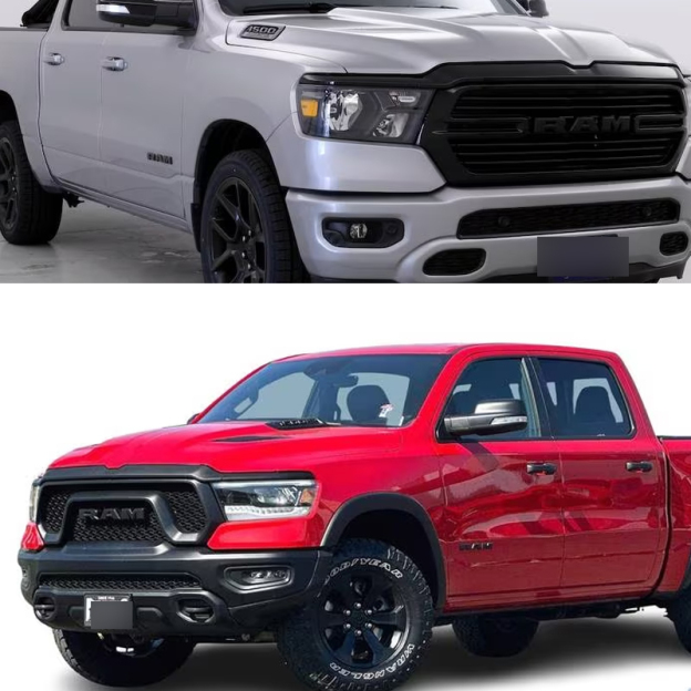 Front Grille Emblem Badge for RAM 1500 2019-2023/Matte Black