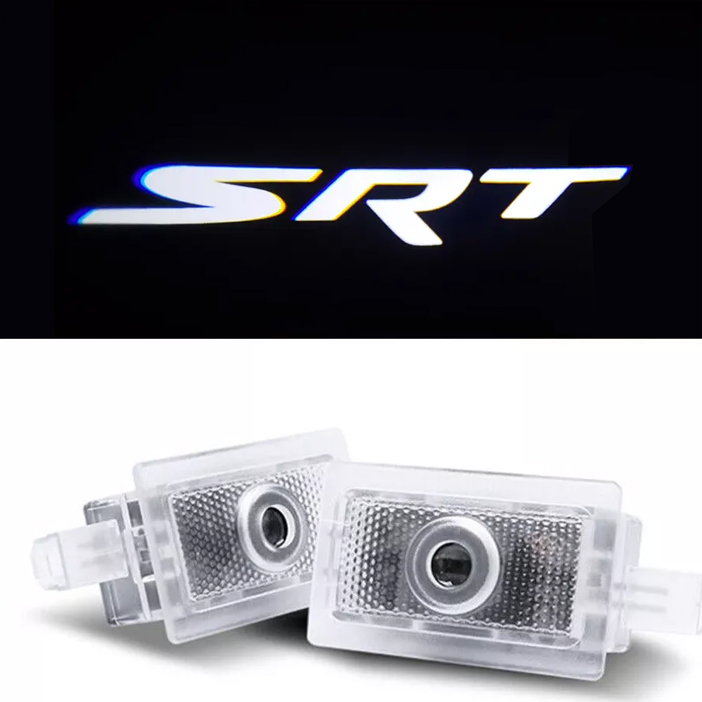 2pcs For 2006-2023 Charger SRT HD Car LED Door Courtesy Puddle projector Light White Dodge 