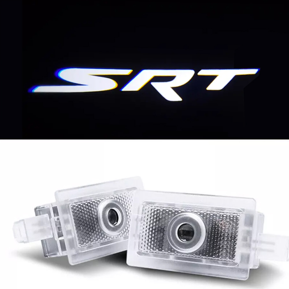 2pcs For 2006-2023 Charger SRT HD Car LED Door Courtesy Puddle projector Light White Dodge 