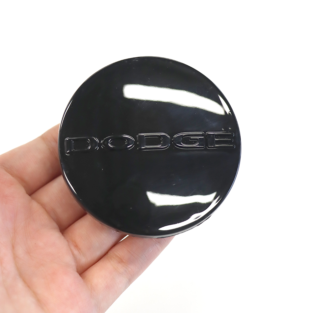 4Pcs 2005-2020 Dodge Letter ABS Wheel Center Caps Gloss Black 1SK35DX8AA